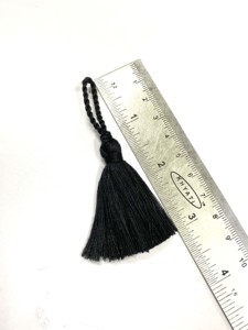 Manta de muselina con borlas bordadas al por mayor, 100% poliéster, decorativa para marcapáginas, cadenas corporales, teléfonos móviles y cortinas. - Product Image 4