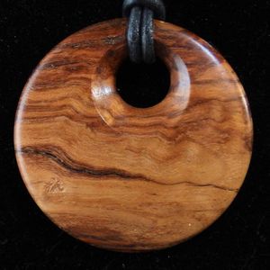Collares MUTE para Mujer y Hombre, Colgante Grande Moderno de Madera Natural de Son, Cordón Ajustable, Hecho a Mano, Alta Calidad, Regalo de Boda - Product Image 1