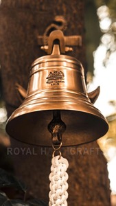 Campana de Latón Puro de Diseño, Campana de Latón Premium para Uso en Templos, Regalo de Boda, Tema Náutico, para Puerta de Casa y Jardín Exterior - Product Image 3