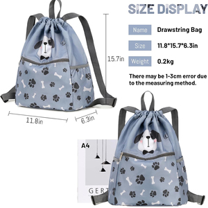 Wholesale Sublimation Drawstring <b>Bags</b> Polyester Custom Logo Gym Backpack Sports Travel Promotional <b>String</b> <b>Bag</b> - Product Image 2
