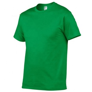 T-shirt à col rond de haute qualité pour hommes Jersey 100% coton avec Spandex doux respirant à séchage rapide Logo personnalisé Style décontracté Blanc - Product Image 2