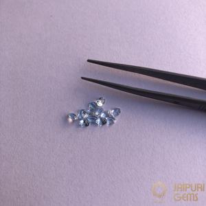Pierres précieuses Jaipuri Gems, topaze bleu ciel naturelle, pierre précieuse en vrac, taille ovale facettée pour la fabrication de bijoux, tailles 3 mm et 4 mm - Product Image 2