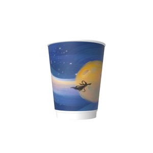 Vasos de Papel Desechables de Doble Pared Premium de 8/12/16/20oz con Revestimiento de PE, Reciclables y de Grado Alimenticio para Café, con Diseño Elegante - Product Image 5