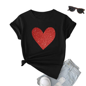 Camisetas de Manga Corta para Mujer, Estampadas, Cuello Redondo, Fabricante, Logotipo Personalizado, Hechas en Fábrica - Product Image 1