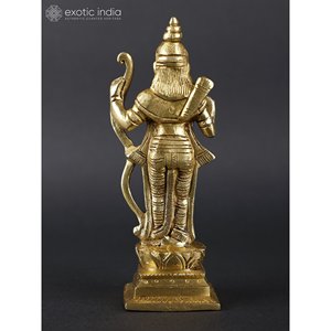 รูปปั้นทองเหลืองขนาด6นิ้วที่สง่างามของลอร์ดราม่าในไอดอลที่ยืนทำท่าทางให้พร - Product Image 4