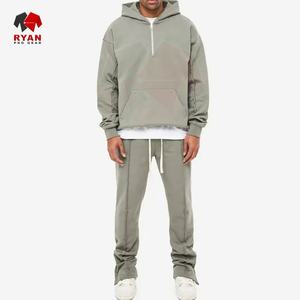 Chándal personalizado para hombre Ryan Pro Gear, transpirable, de color sólido, tallas grandes, con impresión o bordado de logotipo personalizado, venta al por mayor. - Product Image 2
