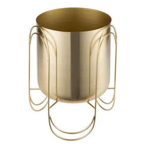 Fabricant et exportateur d'accessoires de jardin, pot à plantes en métal argenté à 3 pieds pour décoration intérieure - Product Image 4