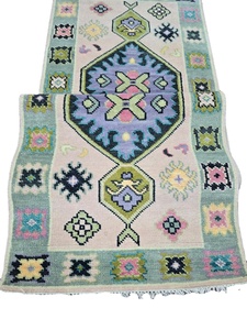 Alfombras Compre 100% Exportación Lana de alta calidad Alfombras de corredor anudadas a mano tradicionales 2,8x12 para sala de estar Juegos hechos a mano de marfil - Product Image 2