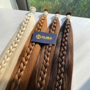 Extensions de cheveux vierges vietnamiens Rusa Hair en vrac, mèches de cheveux humains lisses et soyeuses, tissage à trame unique, couleurs variées - Product Image 6