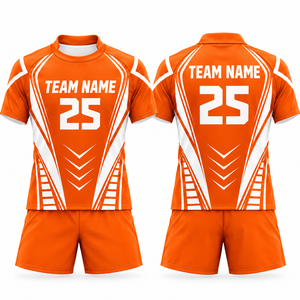 Conjunto de Uniforme de Fútbol Americano 7v7 Sublimado Personalizado con Impresión Frontal para Adultos, Nombre del Equipo Personalizado, Transpirable, 100% Poliéster para Hombre - Product Image 2