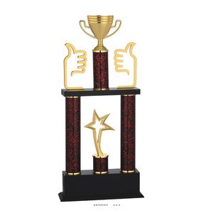 Brass Star Dial <b>Trophy</b> Office Decor Luxury Golden Finish Minimalist Plain Pattern Elegant Corporate Presentation Showpiece Award - Product Image 1