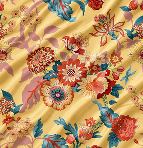 Organic Eco-Friendly Printed Silk Satin Woven Floral Lightweight <b>Fabric</b> for Apparel & Home Textiles-Customizable - Product Image 3