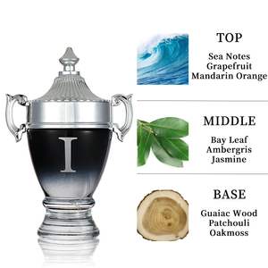 Eau de Toilette pour Homme 3.4 Fl Oz, Spray Longue Durée au Parfum Pamplemousse Marin et Orange Mandarine pour un Parfum Irrésistible - Product Image 2