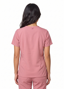 Blouses chirurgicales à col en V, manches courtes, chemises médicales, blouses d'infirmière, couleur unie / Chemise médicale d'hôpital pour femme - Product Image 2