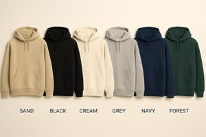เสื้อฮู้ดผู้ชายสีน้ำเงินกรมท่า โลโก้ด้านหน้า ผ้าฟลีซโพลีเอสเตอร์/คอตตอน ทรงปกติ เป็นมิตรกับสิ่งแวดล้อม ระบายอากาศได้ดี มีกระเป๋า สไตล์ลำลอง - Product Image 3