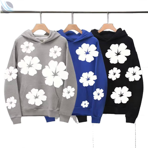 High Quality 450g Heavyweight 100% Cotton <b>Oversized</b> <b>Long</b> Knitted Breathable Spring <b>Hoodie</b> 3D for Wreath Graphic Designer - Product Image 3