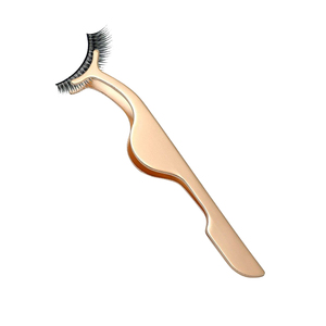 Pince à épiler professionnelle en acier inoxydable avec grip diamanté pour extensions de cils, kit d'outils applicateurs de fibres de cils pour volume durable - Product Image 4
