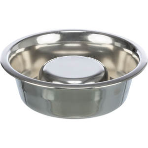 1.5 L Stainless Steel <b>Slow</b> Feeding Pet <b>Feeder</b> 24 cm Diameter Bowl - Product Image 1