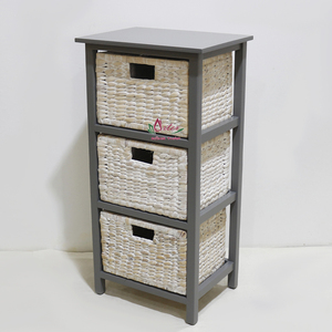 Artex Dong Thap Usine À La Main Seagrass Jacinthe D'eau Armoire Organisateur De Stockage Étagère Unité Modèle HG1096A-1GY - Product Image 5