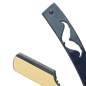 Navaja de barbero plegable profesional con caja, de acero inoxidable, de una sola hoja, para afeitar la barba de los hombres. - Product Image 3