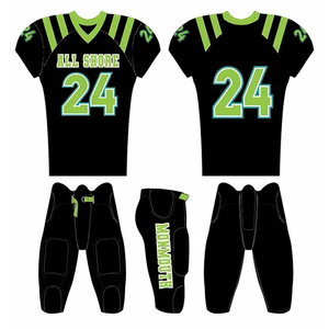 Athletic Performance American Football Jersey Custom Team Name 100% Polyester Lightweight Breathable OEM Service - Product Image 5