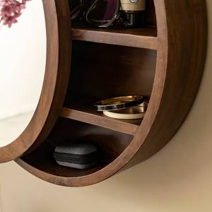 Espejo Vandana Optima Terra con Estantes de Madera de Mango Oscuro - Product Image 2