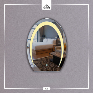 Realza tu interior con este moderno y ligero diseño de arte decorativo de pared sin marco con LED de doble color y forma original. - Product Image 1