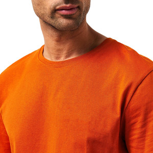 Camiseta de cuello redondo para hombre, manga corta, tejida, lisa, informal, para uso diario, con logo personalizado, proveedor mayorista de Pakistán y China, personalizable. - Product Image 3