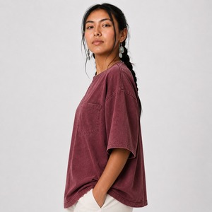 T-shirts oversize pour femmes modernes, en matière légère, coupe décontractée, toucher doux, respirant, confortable et de qualité durable pour tous les jours - Product Image 3