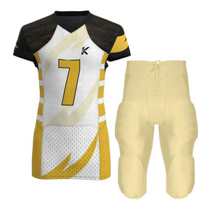 Tenue de football américain série Championnat – Tissu polyester léger et durable, respirant, personnalisable pour les sports d'équipe - Product Image 1