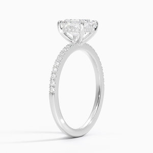 BOJ <b>Ring</b> 084 Asscher Cut 925 <b>Silver</b> Flush Fit <b>Solitaire</b> Diamond <b>Ring</b> 2ct D Color VVS1 Moissanite GRA Certified Low Price Sale - Product Image 2