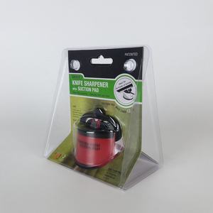 Afilador de Cuchillos de Acero al Carbono Multiusos Rojo Ecológico Mini Hecho en Taiwán con Ventosa - Product Image 6