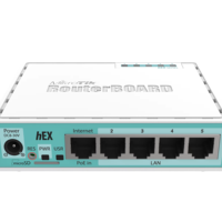Router Gigabit Ethernet 5-Port MikroTik HEX RB750Gr3 dengan Dual-core 880 MHz dan Antena Terintegrasi