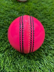 High Quality Hand Stitched Hard Leather Orange <b>White</b> Pink <b>Cricket</b> Ball With Custom Logo Best Price Premium Leather Ball - Product Image 6