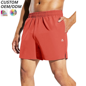 Shorts de sport décontractés pour hommes en coton et élasthanne, séchage rapide, légers, respirants, logo personnalisé, OEM ODM, vêtements en gros - Product Image 1