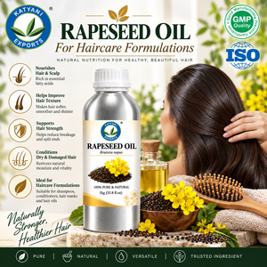 Huile de colza pure pressée à froid Brassica Napus, huile végétale de base pour la fabrication de produits de soin de la peau et des cheveux - Inde - Product Image 6