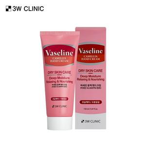 Crème pour les mains à la camélia 3W Clinic pour Vaseline 150 ml, crème hydratante pour peaux sèches - Product Image 1