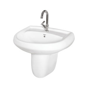 Nouvel arrivage en stock – Qualité supérieure, fabriqué en Inde, design personnalisé, lavabo moderne de luxe à demi-pied pour acheteurs sérieux - Product Image 1