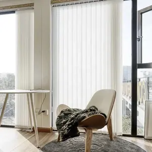 Dream Factory's French Design HANAS Vertical Shade Blinds Polyester Fabric Curtain for Indoor Room Decor
