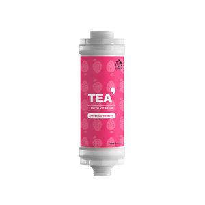 Filtre de douche coréen à la vitamine C TEA' parfum fraise douce, arôme premium pour le soin de la peau et des cheveux, OEM ODM - Product Image 1