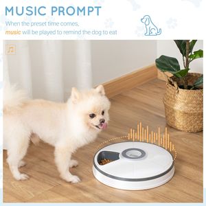 Distributore Automatico Portatile per Gatti e Cani di Piccola Taglia con 6 Vassoi e Display LED Digitale per Alimentazione in Viaggio - Product Image 5