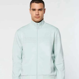 Diseño OEM, 69% Algodón, 31% Poliéster, Chándal Deportivo Negro para Hombre, Sudadera con Capucha y Cremallera Completa, Pantalones Deportivos - Product Image 3