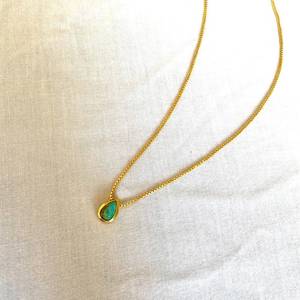 Colgante de Turquesa en Forma de Lágrima, Plata de Ley, Chapado en Oro, Joyería con Piedra Azul, Colgante Hecho a Mano, Proveedor Mayorista - Product Image 6