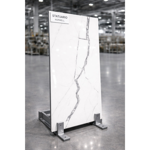 Azulejos de Porcelana en Oferta, STATUARIO NORWELL 600x1200mm, Acabado Brillante, 8mm, para Piso y Pared, para Dormitorio y Sala de Estar de Lujo - Product Image 1