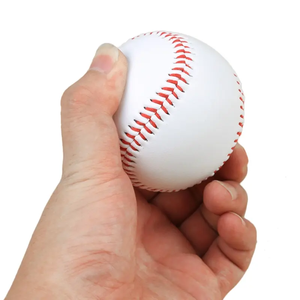 Pelota de Béisbol KATBROS INDUSTRIES, Cosido Rojo Sólido, 7.2 cm, Pelota de Entrenamiento Resistente de 9 Pulgadas, Clásica para Diestros, 1 Pieza, Embalaje en Bolsa de Polietileno - Product Image 4