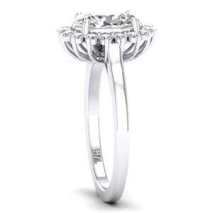 Bague de fiançailles solitaire en or massif 14 carats avec diamant de 2,4 carats REYES Wholesale pour femme, cadeau de mariage ou d'anniversaire classique, bijoux fins - Product Image 3