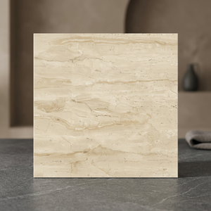 Carreaux de sol en porcelaine émaillée polie aspect marbre brillant beige Diano 600x600 60x60 2x2 24x24 Fournisseur indien Vente d'usine - Product Image 1