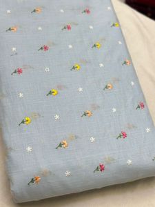 Tissu de lin multi-usage pour boutique, largeur 44 pouces, idéal pour les robes de fantaisie, les kurtis, les saris, etc. - Product Image 5