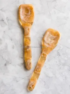 Ensemble de saladiers modernes en résine style occidental peu profond, motif tourbillon, lavable au lave-vaisselle, vaisselle multicolore pour dîners en famille et usage domestique - Product Image 4