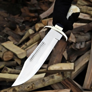 Couteau de survie industriel A&M ENTERPRISES en acier inoxydable fait main avec manche droit, idéal pour la chasse, le camping et les activités de plein air (OEM) - Product Image 4